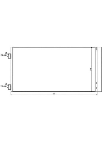 Конденсер кондиционера MINI ONE COOPER (10-) OE 9228607 940204 Nissens (366162100)