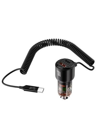 Автомобильное зарядное устройство CC59 автомобильное зарядное устройство в Type-C with cable (Type-C to Type-C 110W) XO (370612878)