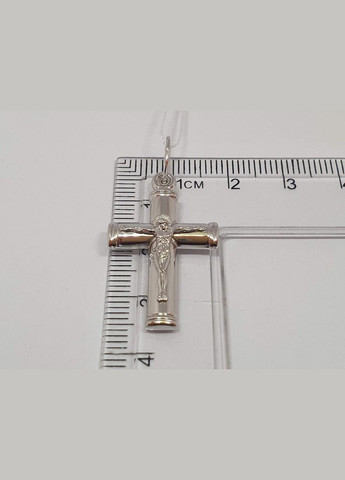Серебряный крест Распятие Христа. 3592-ПР Харківська ювелірна фабрика (299153344)