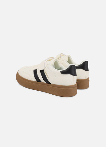 Молочные кеды для мальчика цвет молочный цб-00281815 Kimboo