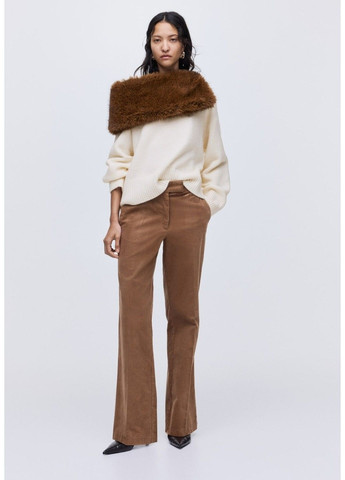 Молочный зимний вязаный женский свитер оверсайз н&м (58695) xs молочный H&M