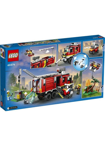 Конструктор City Пожарная машина 502 детали (60374) Lego (281425611)