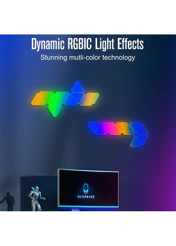 Настенный светильник Smart Triangular Quantum Light SAL-012B Bluetooth USB interface with app 10pcs Epik (369668293)