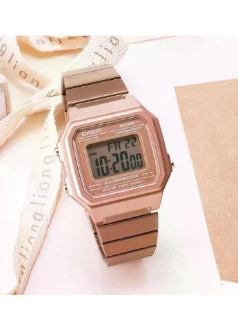 Электронные часы B650WC-5AEF, подсветка, стальной браслет, WR 30 м Casio (402865850)