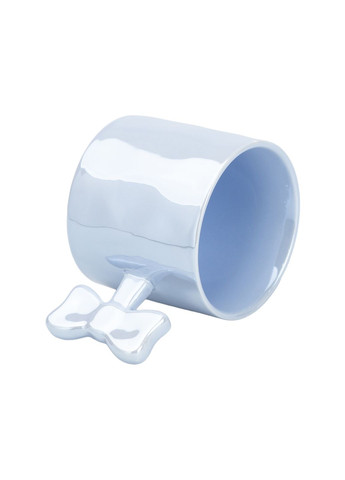 Чашка керамічна Happy Life 350 мл, блакитний No Brand HP7185BL (298915788)