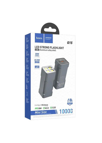 Портативний зарядний пристрій Power Bank Q15 Flashlight 22.5W 10000 mAh Hoco (291879816)