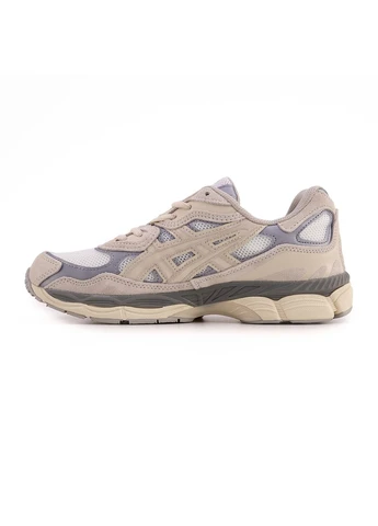 Белые демисезонные кроссовки мужские asics gel-nyc beige grey white асикс гель нюк белые No Brand