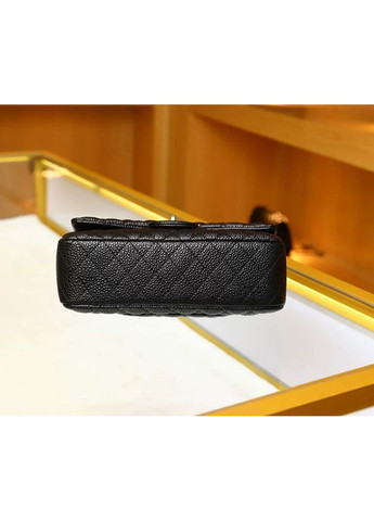 Сумка женская кроссбоди из экокожи черная стеганая зернистая No Brand (368713776)