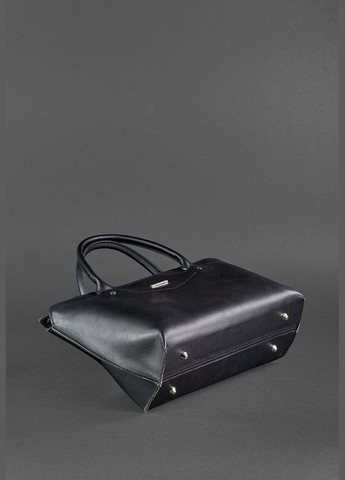 Жіноча шкіряна сумка Midi чорна (A-026444) BlankNote (327874156)