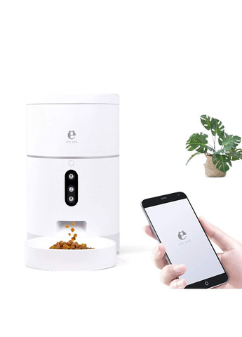 Автоматическая кормушка для кошек и собак 4L, смарт кормушка c WIFI, Белый Els Pet (299915452)