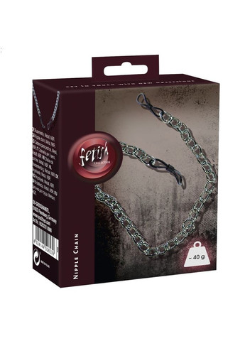 Затискачі петельки для сосків з ланцюгом "Heavy Metal Nipple Chain" Orion (298794121)