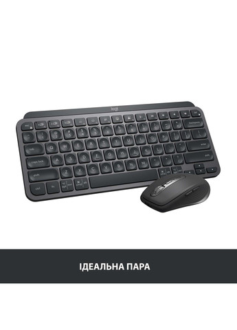 Клавіатура бездротова MX Keys Mini Minimalist Wireless Illuminated Keyboard - Graphite (L920-010498) Logitech (360421600)