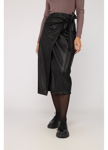 Черная юбка на запах женская цвет черный cb-00284483 Yuki