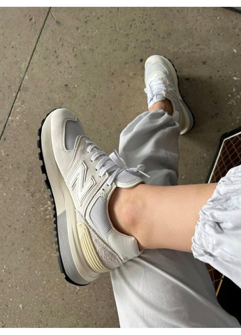 КРОССОВКИ ЖЕНСКИЕ NEW BALANCE 574 LEGACY WHITE НЬЮ БЕЛАНС 574 No Brand бежевые демисезоны (369390984)