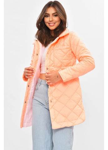 Персиковая демисезонная куртка женская демисезонная персикового цвета Let's Shop