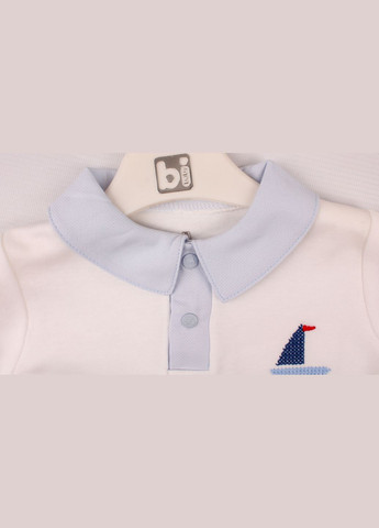 Блакитний демісезонний футболка с довгим рукавом + брюки 59427 блакитний BiBaby