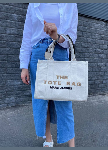 Стильная летняя сумка из лого Marc Jacobs Tote Bag Vakko (292706252)