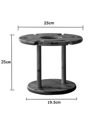 Стійка для келихів з дерева Люсін сієна (ОБС-000405) No Brand (327425364)