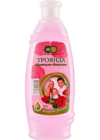 Шампунь-бальзам "Роза" MODERN FAMILY 1000ml (299701-130067) Pirana (368621078)