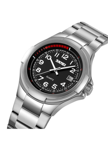 Часы кварцевые мужские серебристые водонепроницаемые с люминесцентной подсветкой стрелочные ProDobro (367267891)