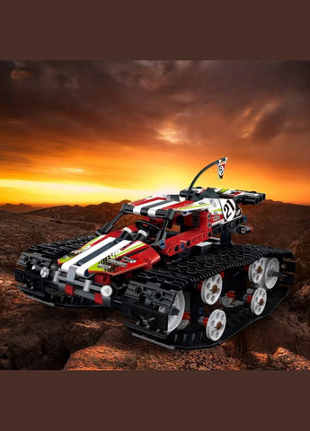 Конструктор гоночная машина на гусеничном ходу на дистанционном управлении на 415 деталей, красный. Mould King (358688540)