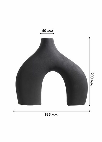 Ваза для цветов Black двуногая керамическая в скандинавском стиле 5 шт. Lesko (336517779)