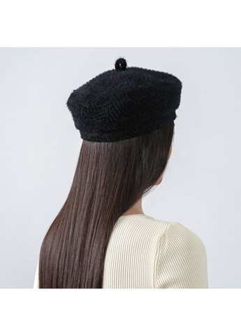 Берет женский ангора черный ЭНЖИ LuckyLOOK 938-199 (367992001)