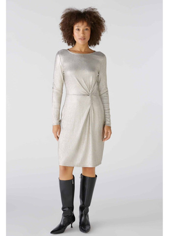 Срібна кежуал сукня жіноча срібна оверсайз Oui
