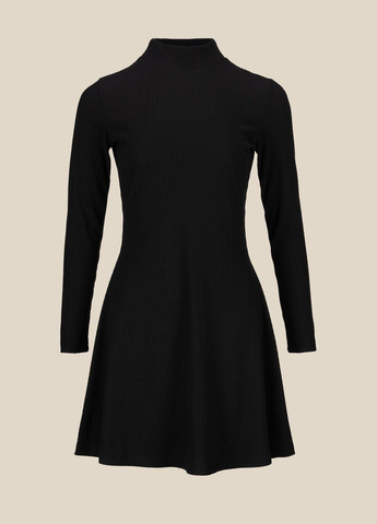 Черное платье однотонное женское wtc02350 черный (ny) shop (2000990247209) LAWA однотонное