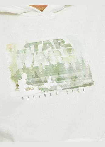 Худи флис,молочный с принтом, Kiabi (306813673)