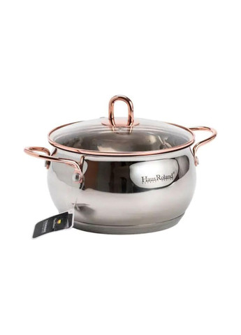 Набір каструль з нержавіючої сталі 3 штуки 6,1/2,6/3,6 л, хром HP33525W Yiwu (368767057)