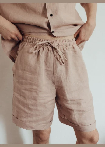 Чоловічий лляний костюм з шортами Lace XXL Leglo (300370503)