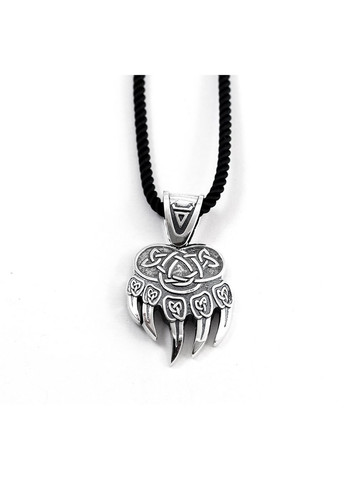 Оберег лапа Велеса медведь 9572 Maxi Silver (353497349)