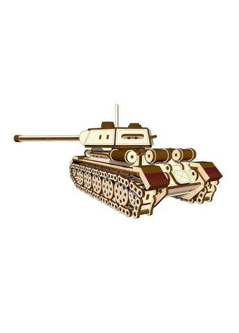 Деревянный конструктор "Танк Т-34", 391 деталь Pazly (288138084)