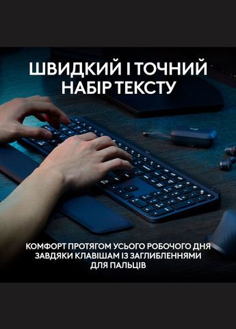 Клавиатура (920011593) Logitech MX Keys S Wireless UA Graphite (300794221)