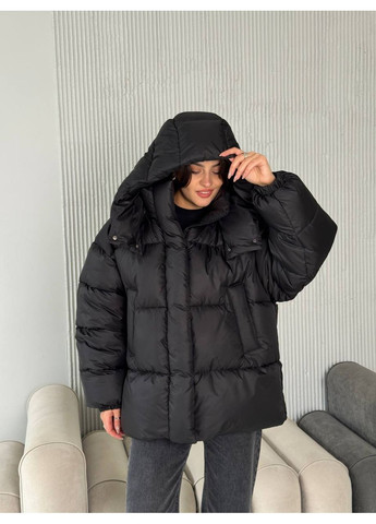 Черный зимний Пуховик Vakko