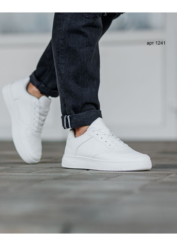 Белые демисезонные кроссовки мужские white YZY Force low