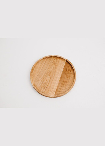 Менажница тарелка круглая дуб 25 см Carpathian Products (280928255)