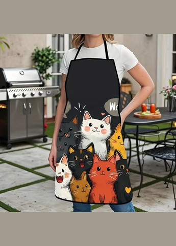 Фартук передник кухоный жеский с милым принтом Котики. No Brand (346269264)