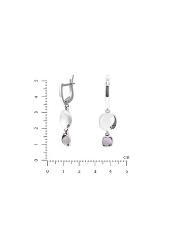 Сережки срібні Відображення Gray Crystal 925 Skifska Etnika (364202650)
