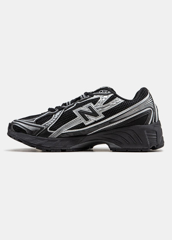 Черные всесезонные кроссовки мужские и женские new balance 740 black white | нью беланс 740 черные белые No Brand