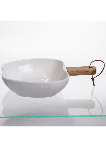 Тарелка фарфоровая глубокая с ручкой Яблоко 25×20×5 (см) ZJH-15-6 Yiwu (370801126)