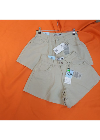 Шорты Zeo basik женские котон клеш без стрейча 36 беж Zeo Basic (369012236)