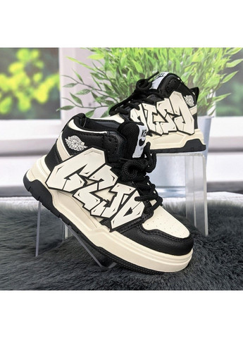 Чорно-білі осінні кросівки дитячі Kimboo