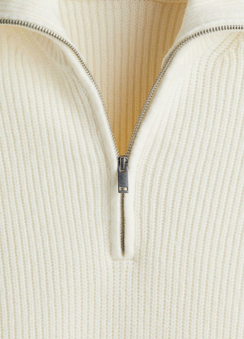 Білий демісезонний светр H&M