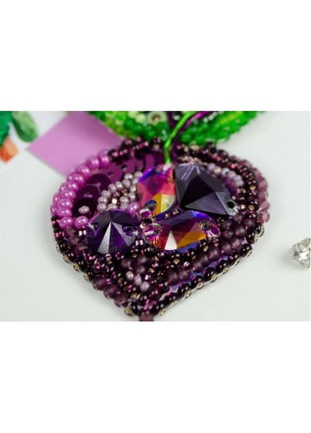 Набір для вишивання бісером прикраси "Бурячок" -231 на натуральному полотні AD (321971423)