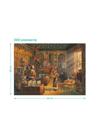 Пазл класичний "Книжковий магазин" 300602, 300 елементів DoDo Toys (365252236)