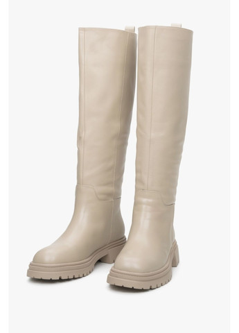 Зимние сапоги, цвет бежевый Estro