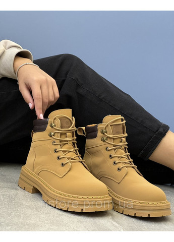 Коричневые осенние женские демисезонные ботинки 1682 коричневые XIFA