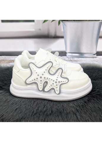 Молочні осінні кросівки дитячі для дівчинки BBT